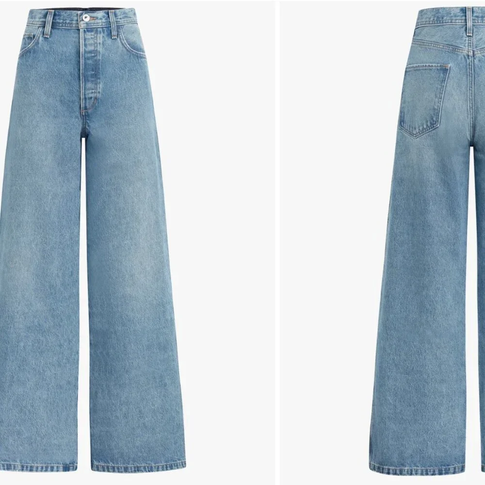 Favorite Daughter THE OLLIE LOW RISE ULTIMATE BAGGY WIDE LEG Jeans London 31 - Picture 3 of 12
